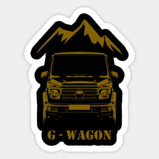 G Wagon mountain gold Sticker